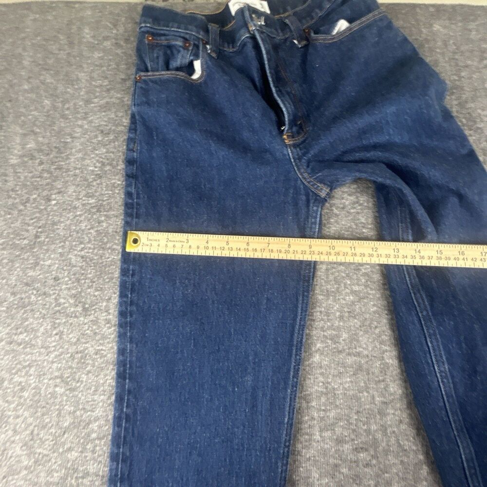 Abercrombie & Fitch Jeans Womens 28x28 Dark Blue 90s Straight Ultra High Rise - Picture 10 of 11